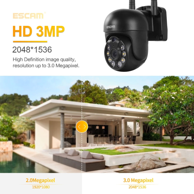 ESCAM WNK610 3.0 Million Pixels Wireless Dome IP Camera, Support Motion Detection & Two-way Audio & Full-color Night Vision & TF Card, EU Plug, WNK610 ESCAM WNK610 3.0 Million Pixels Wireless Dome IP Camera, Support Motion Detection & Two-way Audio & Full-color Night Vision & TF Card, EU Plug, WNK610
